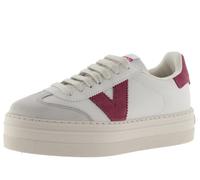 Victoria Basket Basse Barcelona Ciclista Effet Cuir & Plateforme & Bout en Croûte De Cuir 1092169 pour Femme FRAMBUESA 40