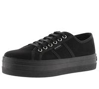 Victoria Basket Basse Barcelona Suédine Recyclée & Plateforme & Lacets Assortis 109205 pour Femme Negro 36