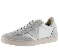 Victoria Basket Basse Berlin Ciclista Effet Cuir Métallisé & Pièces en Croûte De Cuir & Lacets Assortis 1126197 pour Femme Plata 36