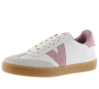 Victoria Basket Basse Berlin Ciclista Effet Cuir & Pièces Croûte De Cuir & Intérieur en Contraste 1126206 pour Femme Rosa 36