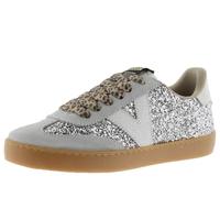 Victoria Basket Basse Berlin Ciclista Paillettes & Pièces en Contraste & Semelle Caramel 1126223 pour Femme Plata 36