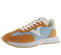 Victoria Basket Basse Cosmos Nylon & Pièces Colorées & en Croûte De Cuir & Semelle Crantée 1134100 pour Femme Azul 39