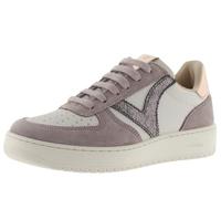 Victoria Basket Basse Madrid Effet Cuir & Pièces en Croûte De Cuir & Métallisées en Contraste 1258222 pour Femme Rosado 41