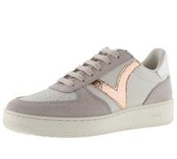 Victoria Basket Basse Madrid Effet Cuir & Pièces en Croûte De Cuir & Métallisées en Contraste 1258222 pour Femme Hielo 39