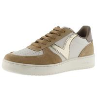 Victoria Basket Basse Madrid Effet Cuir & Pièces en Croûte De Cuir & Métallisées en Contraste 1258222 pour Femme Cuero 37