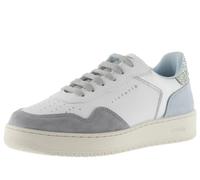 Victoria Basket Basse Madrid Effet Cuir & Pièces Métallisées & en Croûte De Cuir en Contraste 1258263 pour Femme Celeste 38