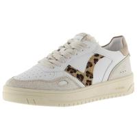 Victoria Basket Basse Seul Effet Cuir & Pièces en Croûte De Cuir Craquelé & Logo Imprimé Animal 1257124 pour Femme Camel 40