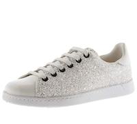 Victoria Basket Basse Tenis Paillettes & Détails Métallisés & Lacets Assortis 112558 pour Femme Blanco 35