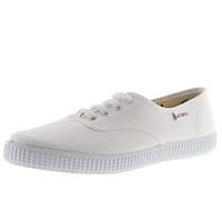 Baskets basses enfant filles Victoria BLUCHER LONA DOS VELCROS Blanc 23