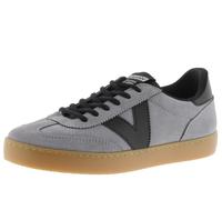 Victoria Basket Basse Unisexe Berlin Ciclista Croûte De Cuir & Pièces en Contraste & Semelle Caramel 1126219 pour Adulte Gris 41