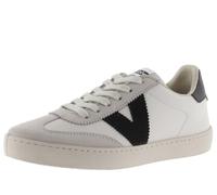 Victoria Basket Basse Unisexe Berlin Ciclista Effet Cuir & Pièces Colorées & en Croûte De Cuir en Contraste 1126184 pour Adulte Negro 39