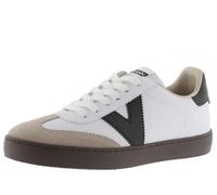 Victoria Basket Basse Unisexe Berlin Ciclista Effet Cuir & Pièces en Contraste & Bout en Croûte De Cuir 1126186 pour Adulte Blanco 37