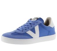 Victoria Basket Basse Unisexe Berlin Ciclista Nylon & Pièces en Contraste & Croûte De Cuir Assorties 1126193 pour Adulte Azul 39