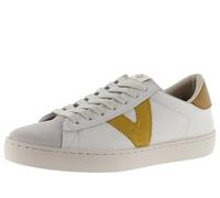 Victoria Basket Basse Unisexe Berlin Cuir & Pièces en Contraste & Bout en Croûte De Cuir 1126142 pour Adulte Mostaza 42
