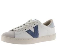 Victoria Basket Basse Unisexe Berlin Cuir & Pièces en Contraste & Bout en Croûte De Cuir 1126142 pour Adulte Azul 40
