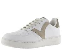 Victoria Basket Basse Unisexe Madrid Effet Cuir & Pièces Colorées en Contraste 1258201 pour Adulte Taupe 37