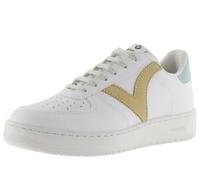 Victoria Basket Basse Unisexe Madrid Effet Cuir & Pièces Colorées en Contraste 1258201 pour Adulte Trigo 38