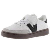 Victoria Basket Basse Unisexe Oslo Effet Cuir & Pièces en Contraste & Lacets Élastiques & Scratch 1256100 pour Enfants Blanco 30