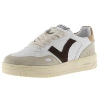 Victoria Basket Basse Unisexe Seúl Effet Cuir & Pièces Colorées & en Croûte De Cuir en Contraste 1257101 pour Adulte Taupe 42