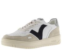 Victoria Basket Basse Unisexe Seúl Effet Cuir & Pièces Colorées & en Croûte De Cuir en Contraste 1257101 pour Adulte Gris 40