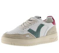 Victoria Basket Basse Unisexe Seúl Effet Cuir & Pièces Colorées & en Croûte De Cuir en Contraste 1257101 pour Adulte Fucsia 41