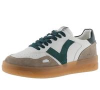 Victoria Basket Basse Unisexe Seul Effet Cuir & Pièces Colorées & en Croûte De Cuir en Contraste 1257125 pour Adulte Verde 41