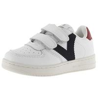 Victoria Basket Basse Unisexe Tiempo Effet Cuir & Pièces en Contraste & Scratch 1124104 pour Enfants Marino 29