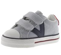 Victoria Basket Basse Unisexe Tribu Toile & Logo en Contraste & Scratch 1065163 pour Enfants Gris 31