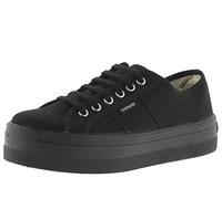 Victoria Basket Basse Barcelone Toile Noir Monochrome & Plateforme 109201 pour Femme Negro 35