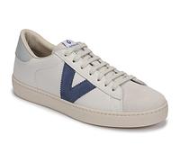 Calzados Victoria Baskets basses unisexe Berlin 1126142 Cuir contrasté Bout en croûte Bleu 38