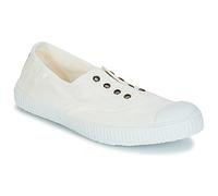 Victoria Baskets 1915 106623 Toile teintée, élastique central, bout renforcé Femme Blanco 41