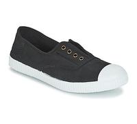 Victoria Baskets 1915 en toile teintée, élastique central, bout renforcé Femme Noir 35