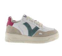 Baskets effet cuir et cuir fendu Victoria Seul Blanc 39