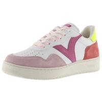 Victoria Baskets Madrid Effet Cuir & Pièces Multicolores en Daim & Bout Perforé 1258269 pour Femme Rosa 36