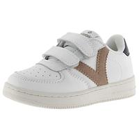 Victoria Baskets unisexe Tiempo – Effet cuir, pièces colorées, bandes auto-agrippantes Enfants 30