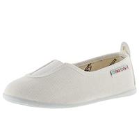 Victoria Baskets Unisexe Gimnasia Toile & Élastique Central & Semelle Ton sur Ton 104857 pour Enfants Blanco 30