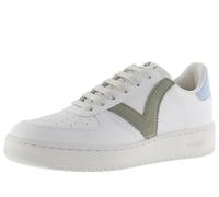 Victoria Baskets Unisexe Madrid Effet Cuir & Pièces Colorées en Contraste & Bout Perforé 1258201 pour Adulte Jade 37