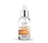 Victoria Beauty Sérum hyaluronique hautement dosé avec vitamine C, sérum anti-âge à l'acide hyaluronique avec bave d'escargot pour visage jeune et peau radieuse, 20 ml