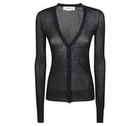 Victoria Beckham - Cardigan a Costine - Femme - Pulls - Noir - Taille: 42 FR