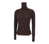 Victoria Beckham - High Neck Top - Femme - Pulls - Brun - Taille: 40 FR