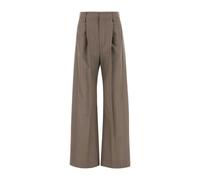 Victoria Beckham - Pleated Trouser - Femme - Pantalons - Brun - Taille: 34 FR