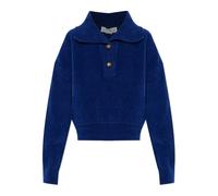 Victoria Beckham - Polo à Manches Longues - Femme - Pulls - Bleu - Taille: 36 FR