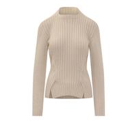 Victoria Beckham - Pull à côtes - Femme - Pulls - Beige - Taille: 38 FR