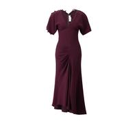 Victoria Beckham - Robe Midi Froncée - Femme - Robes - Rouge - Taille: 36 FR