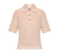 Victoria Beckham - Wool Polo Jumper - Femme - Pulls - Rose - Taille: 40 FR