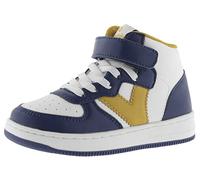 Victoria Bottine Tiempo Effet Cuir & Lacet Élastique & Scratch 1124112 pour Enfants Azul 29