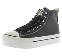 Calzados Victoria Baskets montantes femme Tribu 1061107 effet cuir double plateau noir 36