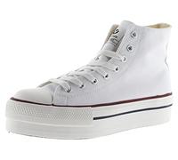 Victoria Bottine Tribu Toile & Double Plateforme 1061101 pour Filles Blanco 34