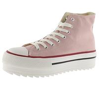 Victoria Bottine Tribu Toile & Logo Rétro & Semelle Double Crantée 1061121 pour Femme Skin 39