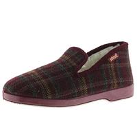 Victoria Chaussons Fermés Wamba Confortable 202001 | Carreaux & Doublure Effet Mouton & Semelle Assortie pour Homme